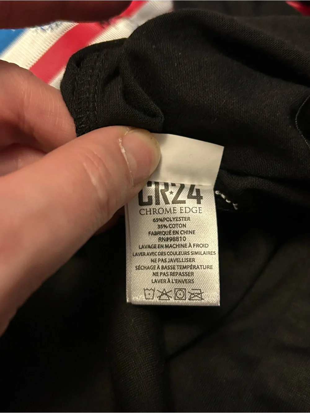 CR-24 USA Black Graphic T-Shirt – Size 10/12 – NWT
